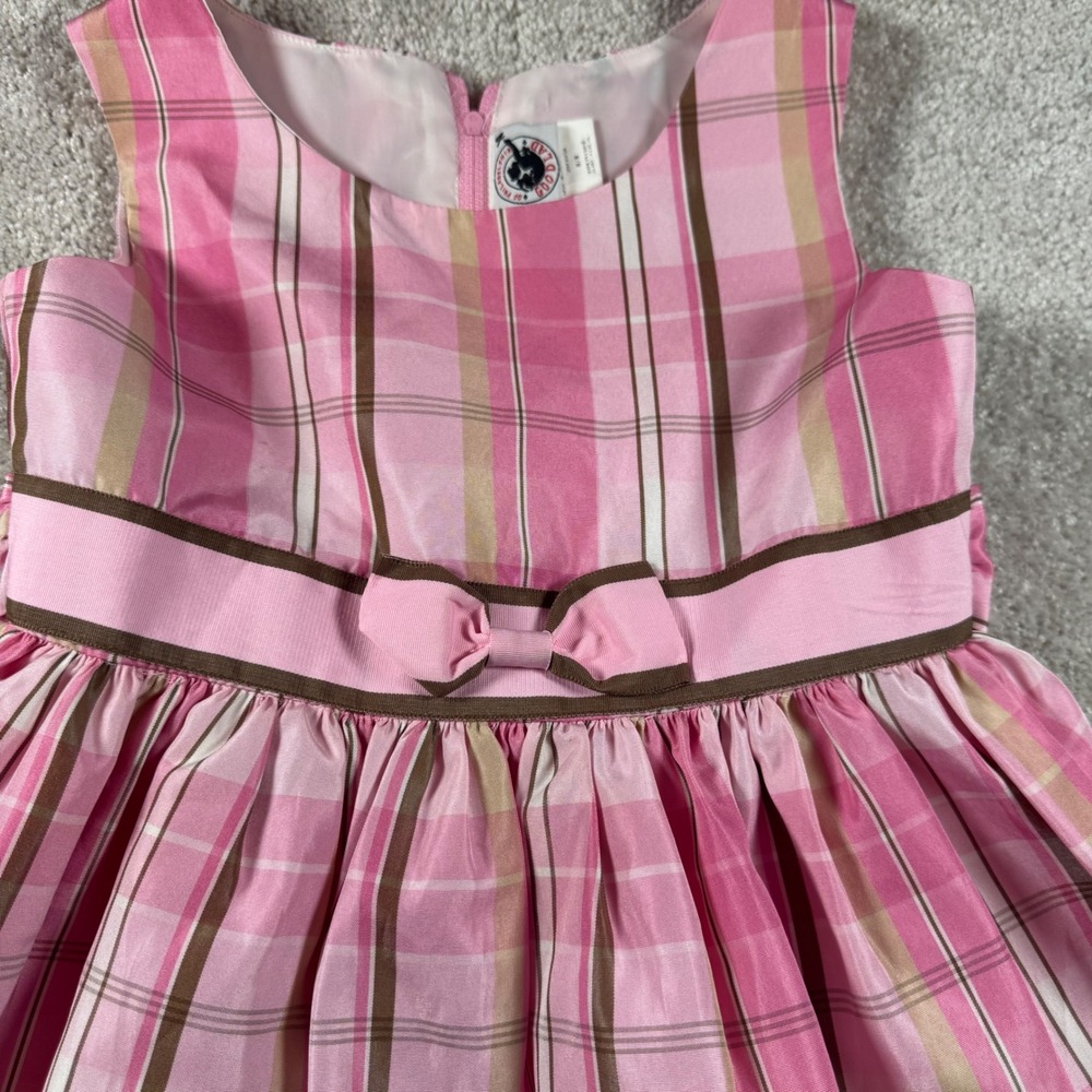 Good‎ Lad Philadelphia Girls Pink Plaid Sleeveless Bow Party Dress Size 8